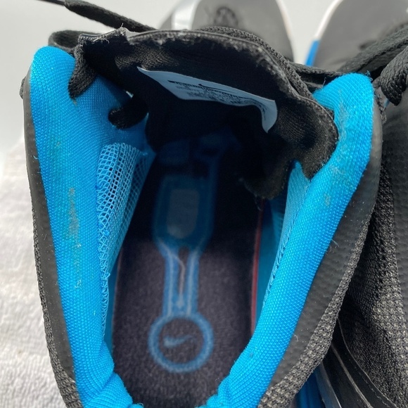 Nike Shoes Woman's Size 6 2013 Black Blue Basketball Shoes Lace Up Sneakers - Picture 7 of 16
